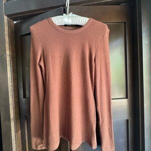 JLUXLABEL Brown Knit Top